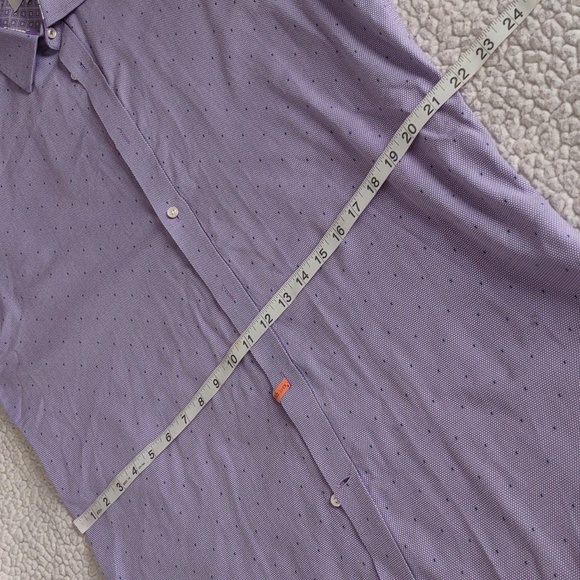 Ted Baker Endurance Size 16.5 Purple Long Sleeve Button Up Shirt - Picture 9 of 14